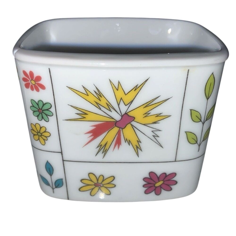 Emilio Pucci Baumann Studio-Line Cotton buds / Toothpick Holder Porcelain Floral